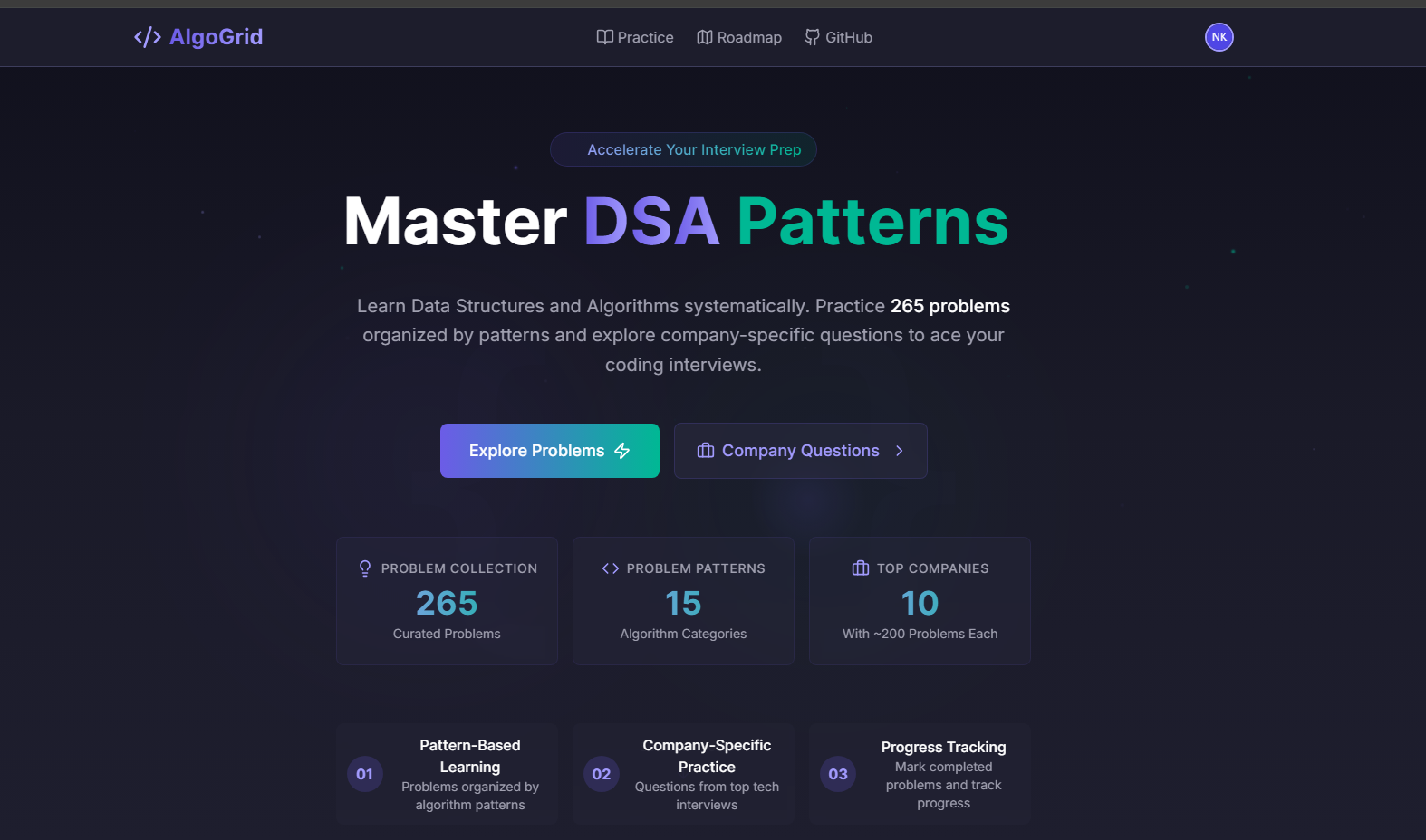 AlgoGrid LeetCode Problem Organizer